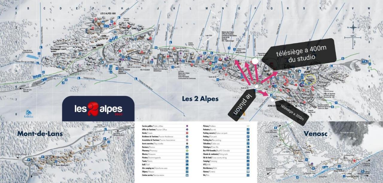 Apartmán Pluton B63 Les Deux Alpes Exteriér fotografie
